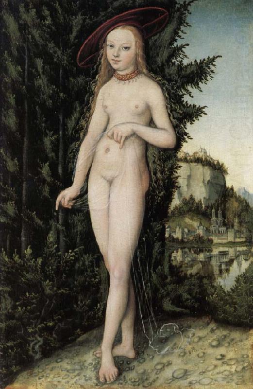 Lucas Cranach Venus stand landscape china oil painting image